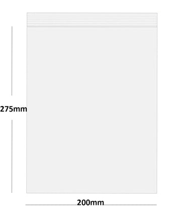 Grip Seal Bags Self Resealable Clear Polythene Poly Plastic Zip Lock All Sizes