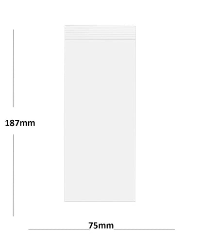 Grip Seal Bags Self Resealable Clear Polythene Poly Plastic Zip Lock All Sizes