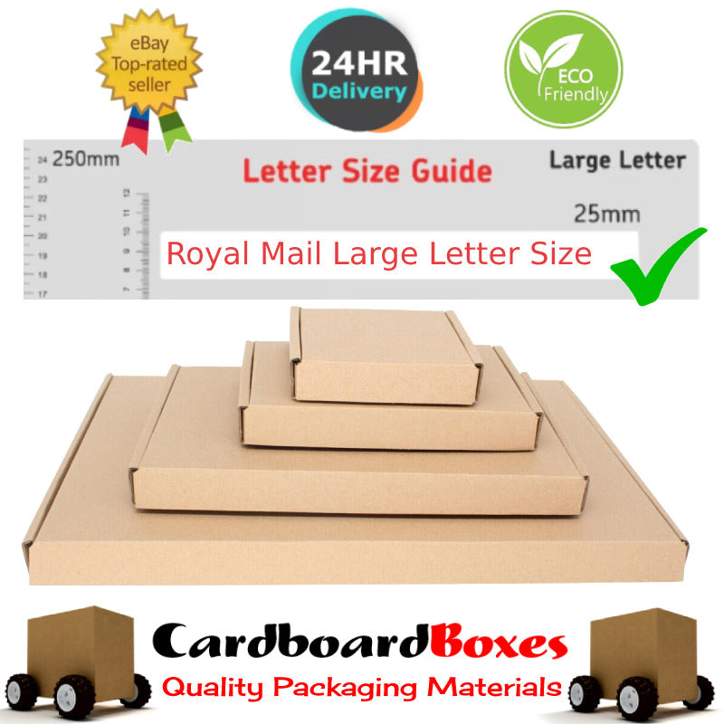 Royal Mail PIP Large Letter EcoFriendly Cardboard Postal Mail Box C4 C5 C6 DL