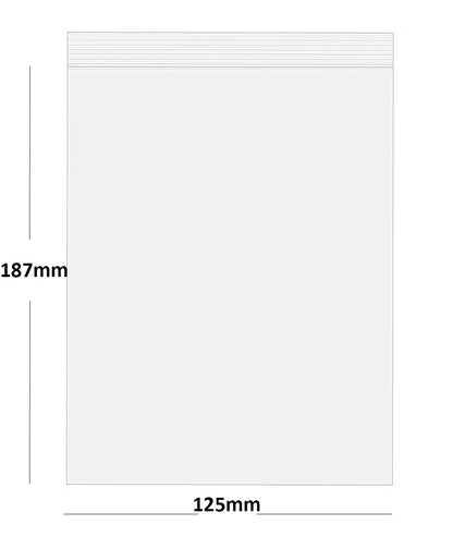 Grip Seal Bags Self Resealable Clear Polythene Poly Plastic Zip Lock All Sizes