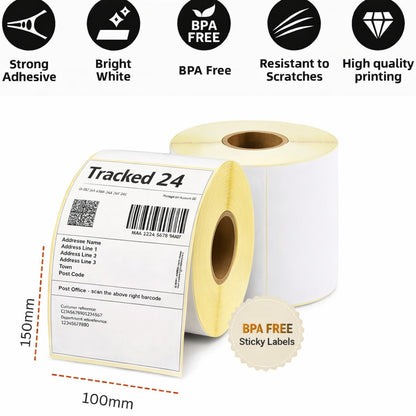 4x6 Thermal Shipping 500 Labels Roll Direct Printer Labels for eBay Royal Mail