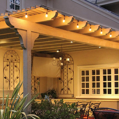 Feit 48ft (14.6m) Heavy Duty LED Waterproof String Lights Set With 26 Bulbs New