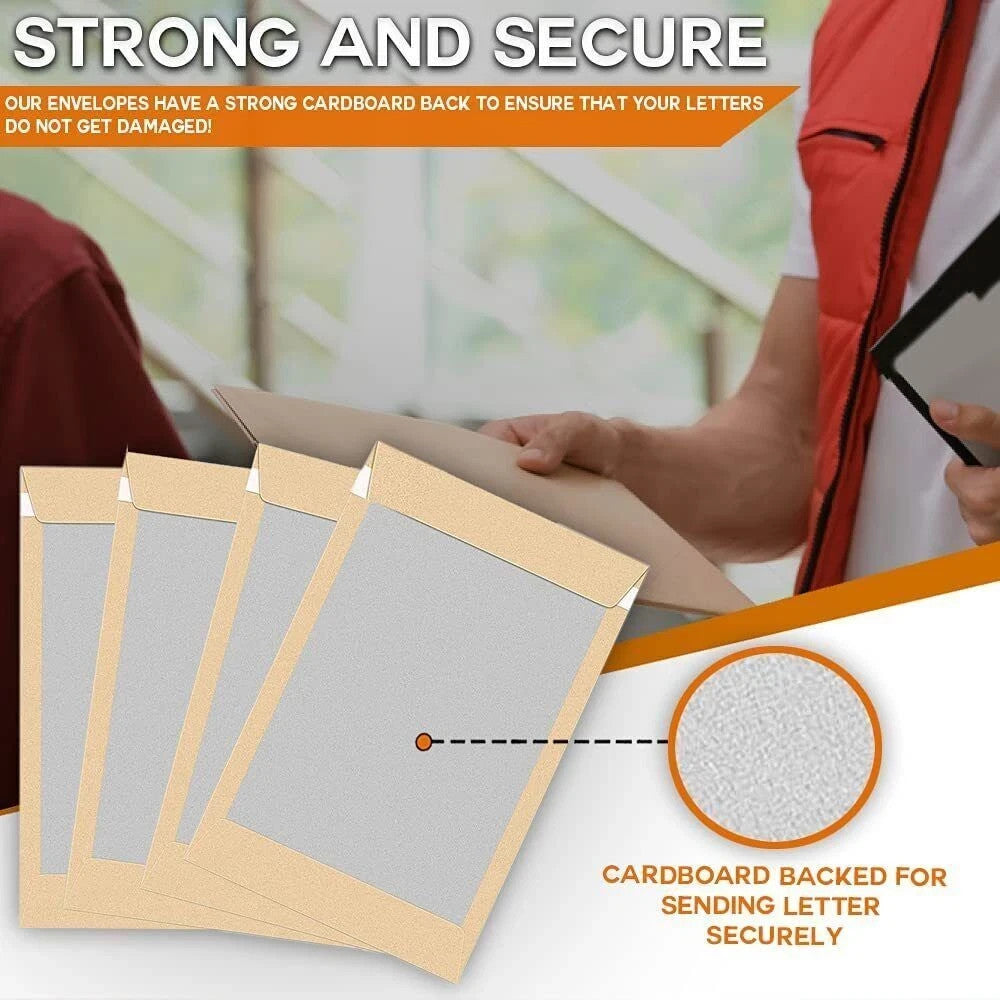 100 C4 A4 Brown Manilla Envelopes 324x229mm Self Seal 90gsm Strong *OFFER*