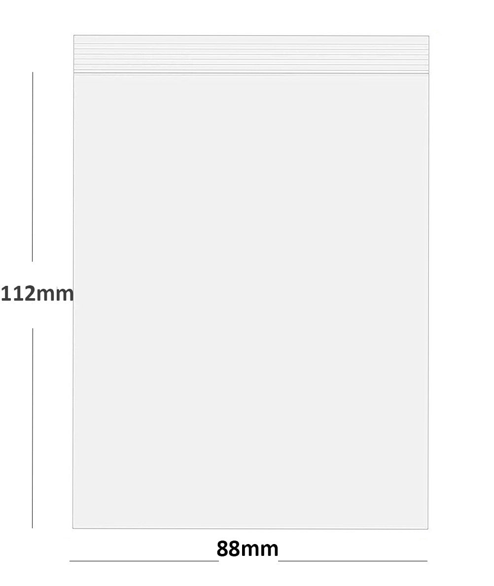 Grip Seal Bags Self Resealable Clear Polythene Poly Plastic Zip Lock All Sizes