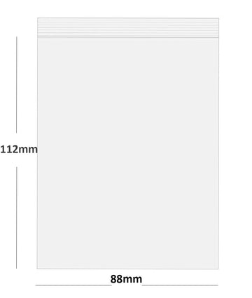 Grip Seal Bags Self Resealable Clear Polythene Poly Plastic Zip Lock All Sizes