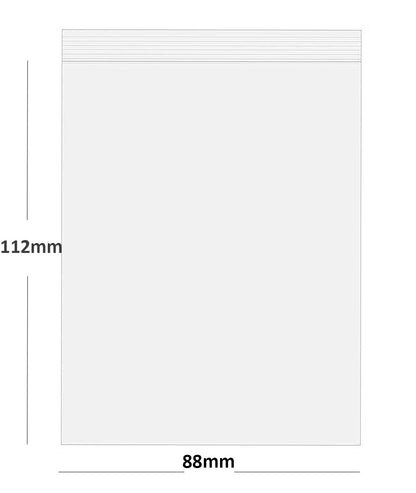Grip Seal Bags Self Resealable Clear Polythene Poly Plastic Zip Lock All Sizes