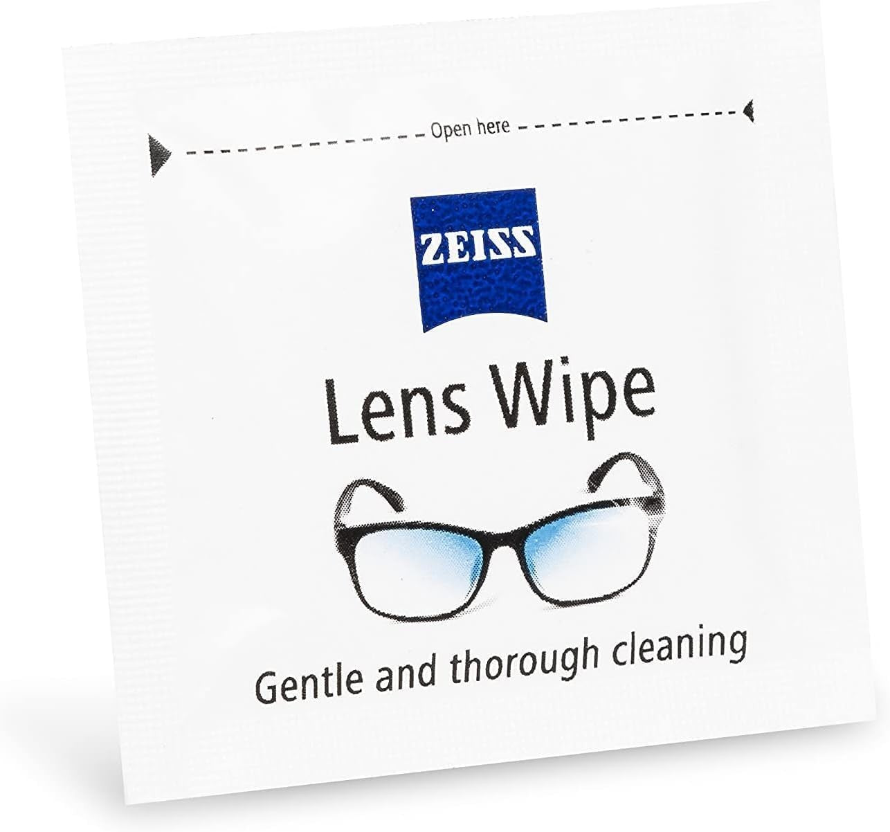 ZEISS Lens Cleaning Wipes 250 Pack Streak Free Pre Moistened Individually Wrap