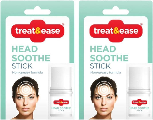2pk Headache Migraine Forehead Relief Soothing Stick Roll On Non-Greasy 3.6g PCK