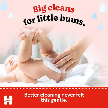 Huggies Pure Baby Wipes Jumbo Pack 720 Baby Cleansing Wipes Total 99% Pure Water