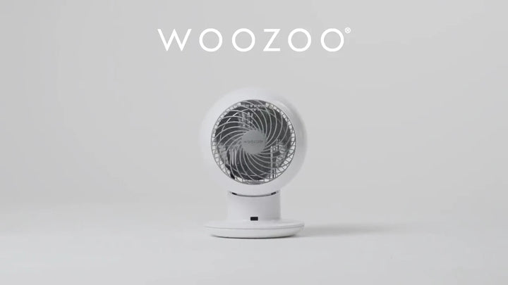 Woozoo Air Circulator Fan White Remote 5 Speeds Quiet Oscillating 38W Timer NEW