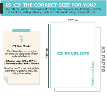 Hard Card Board Backed Please Do Not Bend Envelopes Manilla Brown A3 A4 A5 A6