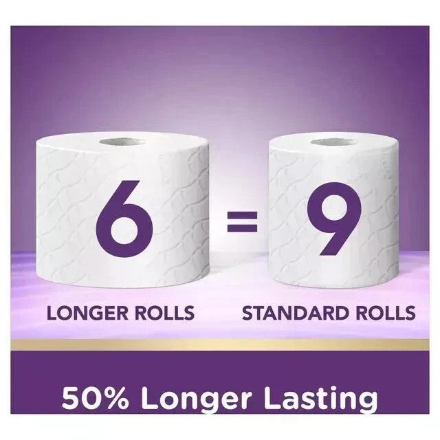 Cushelle 3 Ply Toilet Rolls 32 Pack Quilted Soft Longer Lasting Tissue UK FSC
