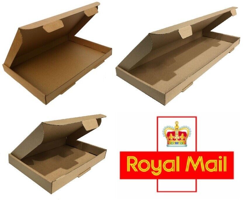 ROYAL MAIL PIP LARGE LETTER MAIL CARDBOARD POSTAL BOXES BROWN SIZE C4 C5 C6 DL