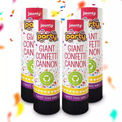 2 Giant Confetti Cannons Large Party Popper Shooter Wedding Birthday Celebration