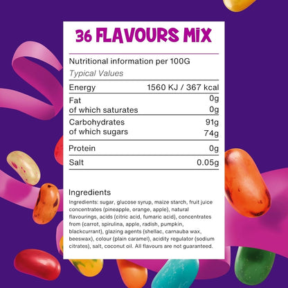 The Jelly Bean Factory 36 Flavour Mix 1.4kg Gourmet Sweets Natural Gluten Free