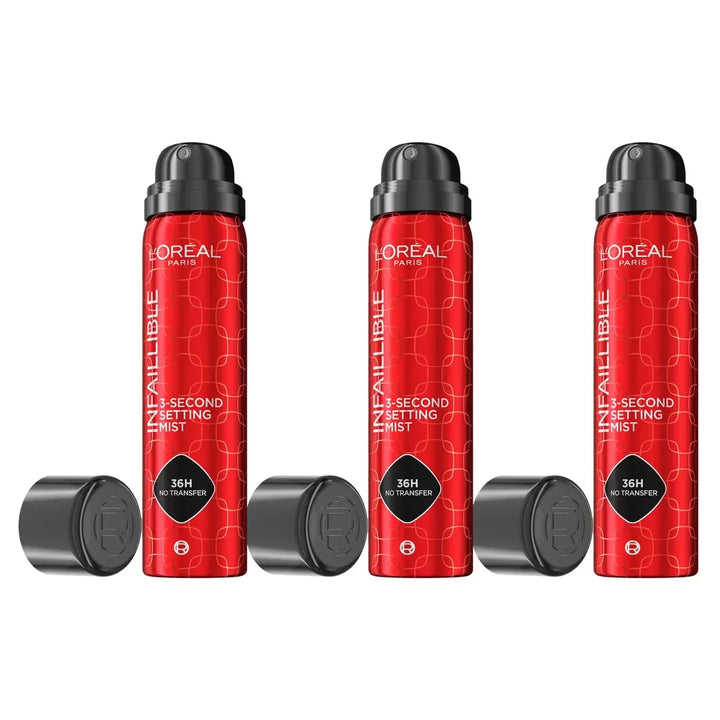 L'Oreal Paris Infallible Setting Spray 3 x 75ml
