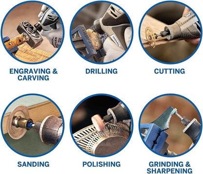 Dremel 4250 Multitool Platinum Tool Kit with 6 Attachments 128 Accessories 175W