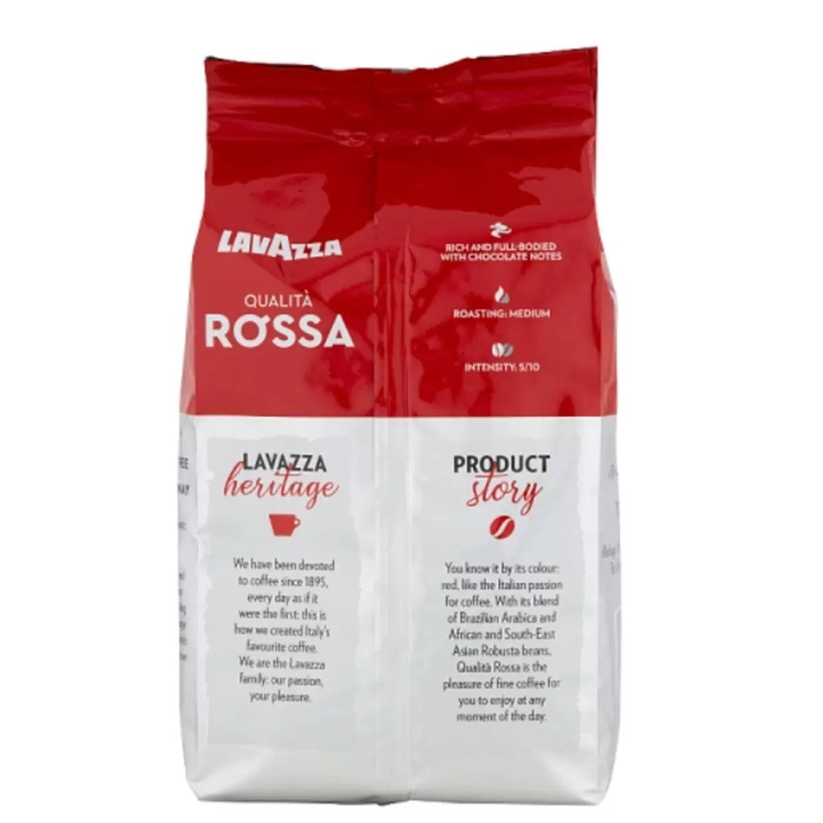 Lavazza Qualita Rossa Coffee Beans 1kg Arabica Robusta Full Bodied Roast Italian