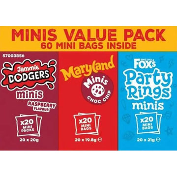 Fox's Mini Biscuit Variety Box, 60 Pack
