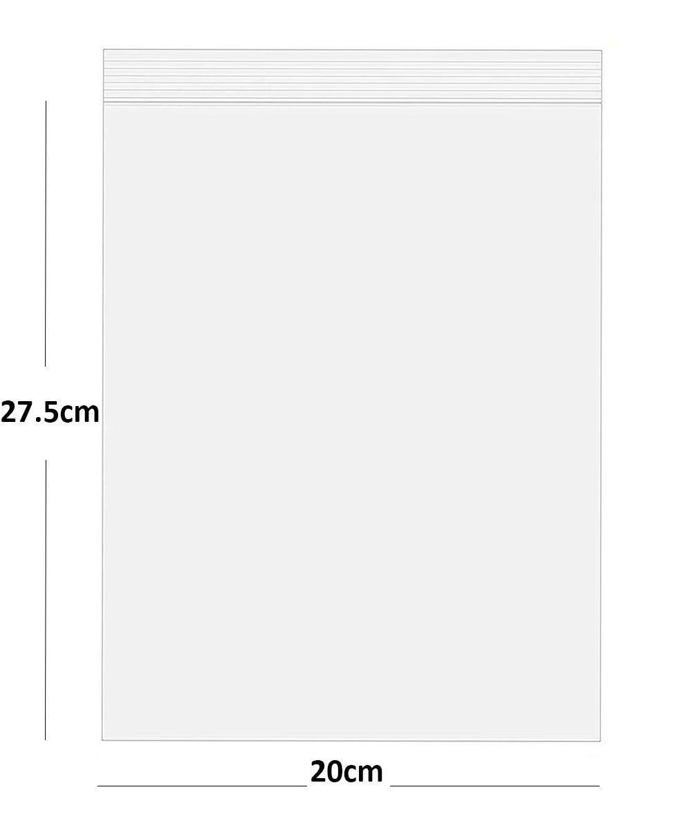 Grip Seal Bags Self Resealable Clear Polythene Poly Plastic Zip Lock All Sizes