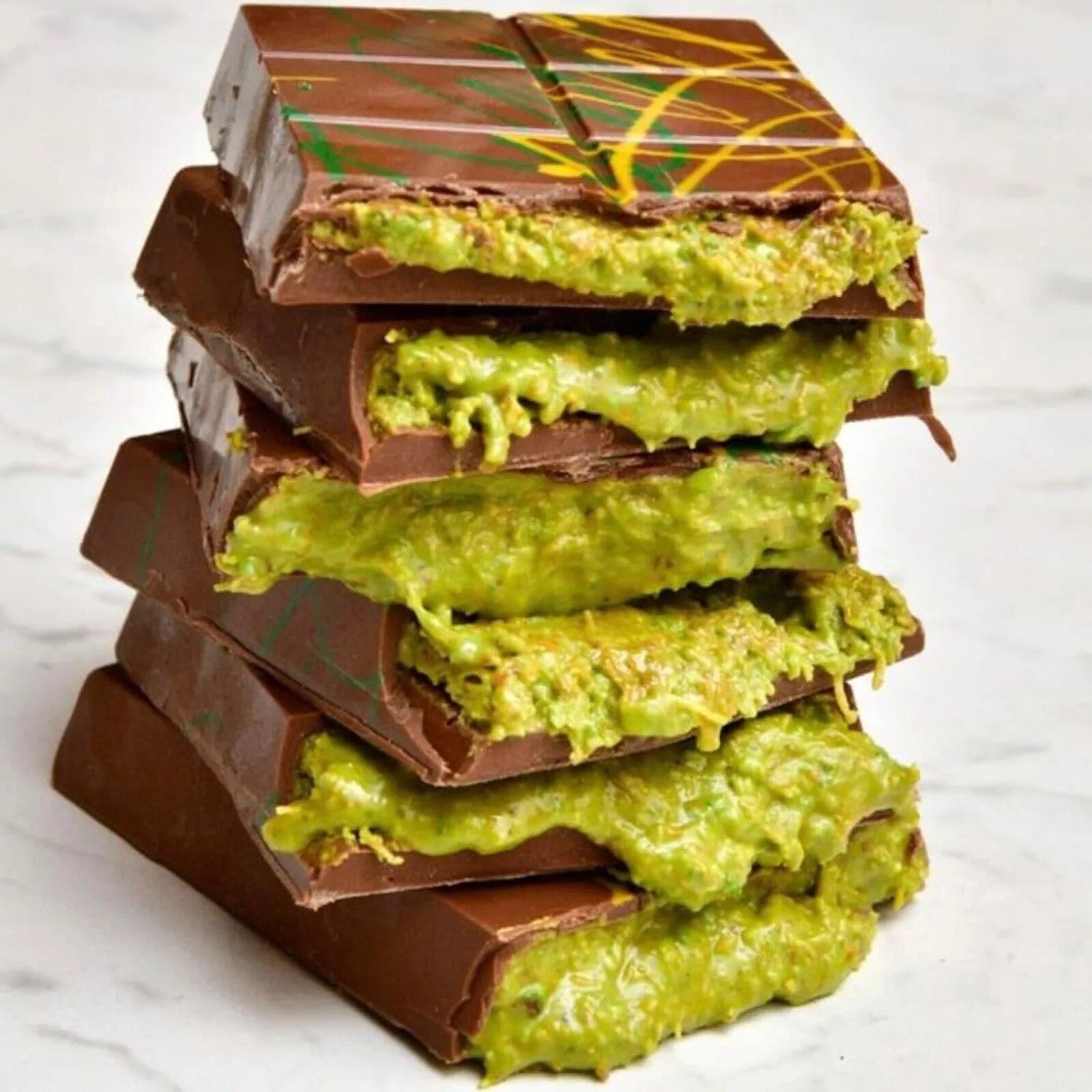 Viral Dubai Kunafa Pistachio Chocolate Delicious Snacks Halal Dessert Bar 2x200g