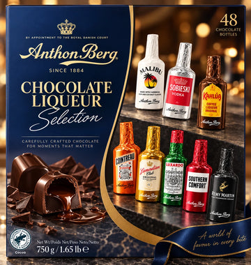 Anthon Berg Chocolate Liqueurs 48 Famous Original Liquor Spirits Gift Box 750g