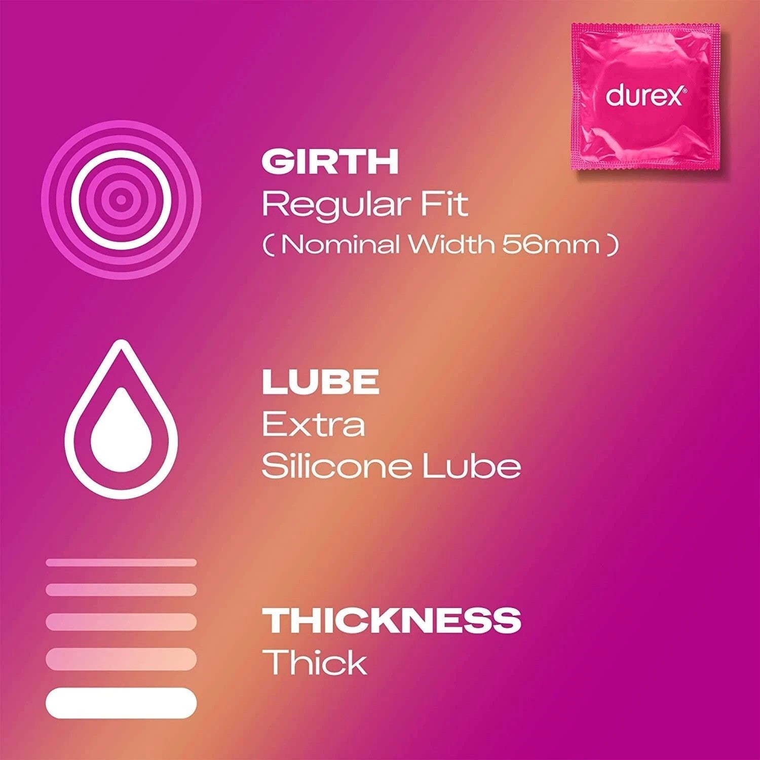 Durex Surprise Me Mixed Condoms Thin Thick Ribbed Dotted Condoms Pack of 40