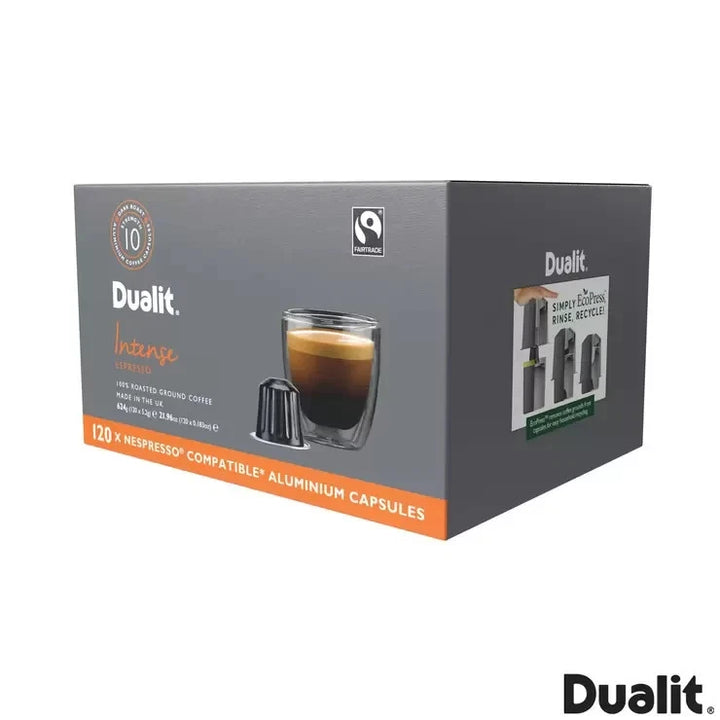 Dualit Intense Blend Aluminium Coffee Capsules – 120 Compatible Pods