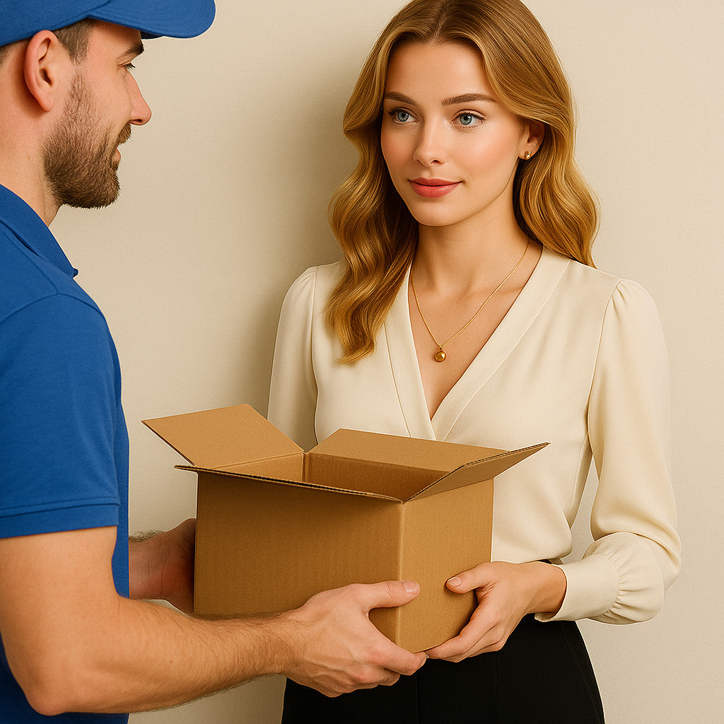 Single Wall 10x8x6" Boxes High Quality Postal Mailing Cardboard Packaging Carton