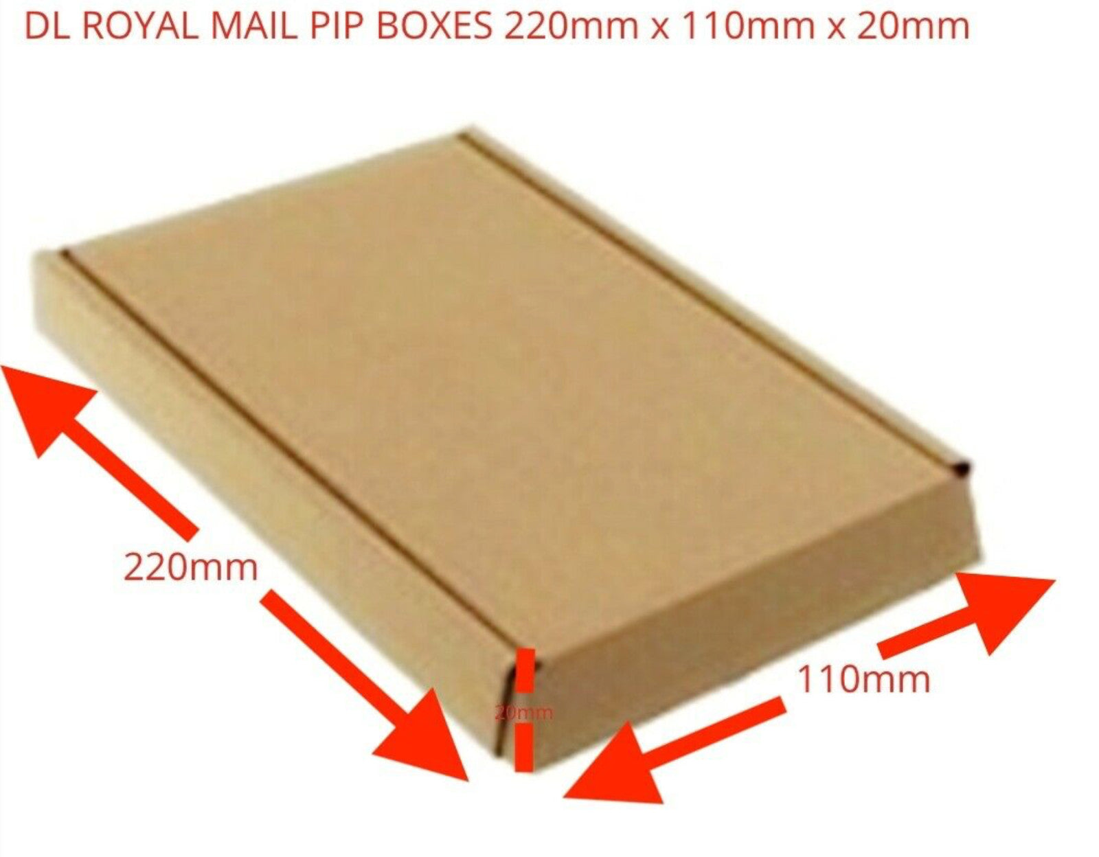 ROYAL MAIL PIP LARGE LETTER MAIL CARDBOARD POSTAL BOXES BROWN SIZE C4 C5 C6 DL