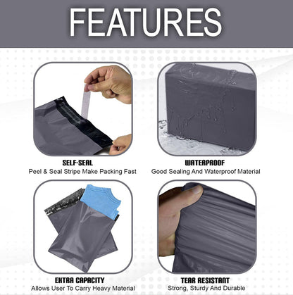 GREY MAILING STRONG POLY POSTAL POSTAGE SELF SEAL ALL SIZE BAGS FAST DELIVERY UK