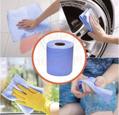 Blue Rolls 6 Pack Centrefeed 2 Ply Embossed Blue Paper Rolls 185mm x 130M Rolls