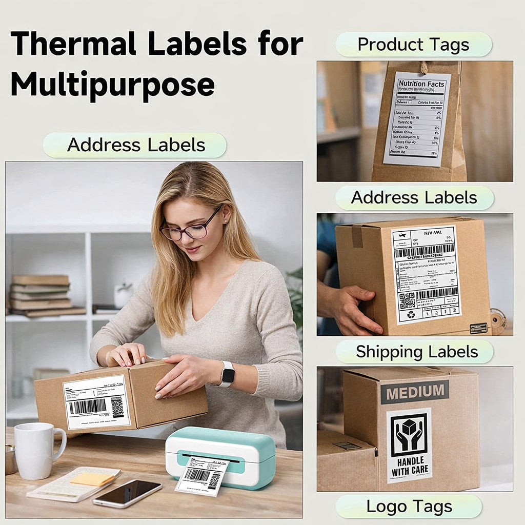 4x6 Thermal Shipping 500 Labels Roll Direct Printer Labels for eBay Royal Mail