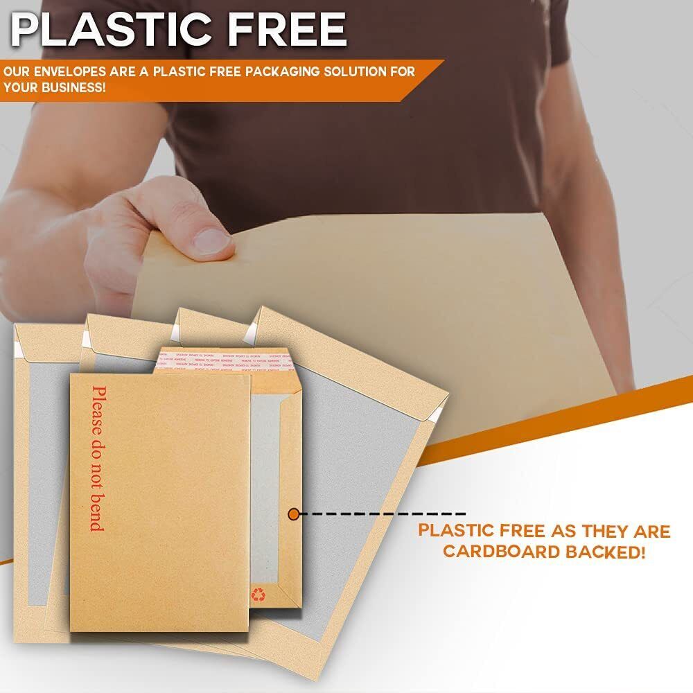 Hard Card Board Backed Please Do Not Bend Envelopes Manilla Brown A3 A4 A5 A6