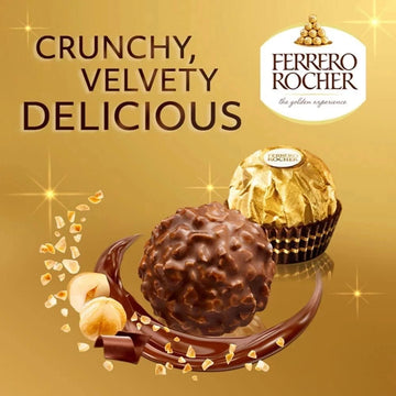 Ferrero Rocher 48 Piece Chocolate Gift Box 600g Milk Chocolate Hazelnut Pralines