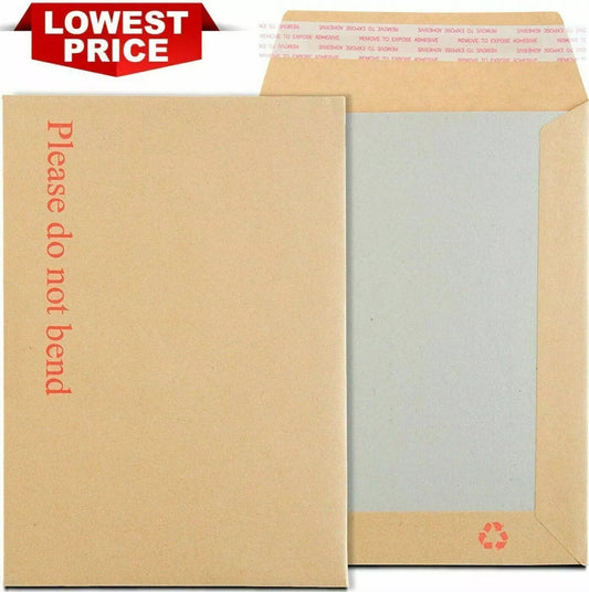 100 C4 A4 Brown Manilla Envelopes 324x229mm Self Seal 90gsm Strong *OFFER*