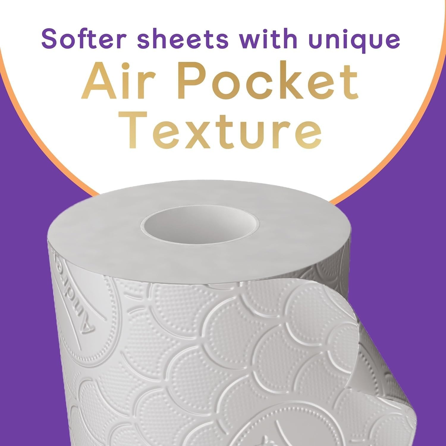 Andrex Toilet Rolls 3 Ply Supreme Quilts Fragrance Free Toilet Paper Pack of 48