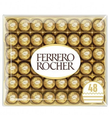 Ferrero Rocher 48 Piece Chocolate Gift Box 600g Milk Chocolate Hazelnut Pralines
