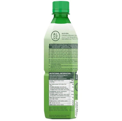Simplee Aloe Vera Drink With Bits Low Sugar Multi Vitamin 12 x 500 ml Bottles UK