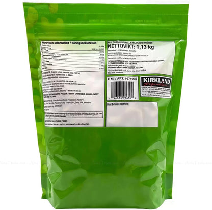 Kirkland Organic Cashews 1.13kg Unsalted Unroasted Whole Nuts Vegan Snack Bag