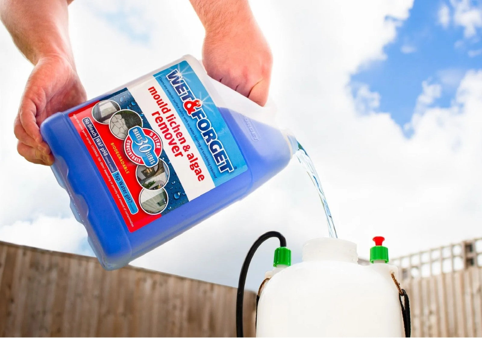 Wet & Forget 5L Outdoor Cleaner | Mould Algae Lichen Remover No Scrub Biocide UK