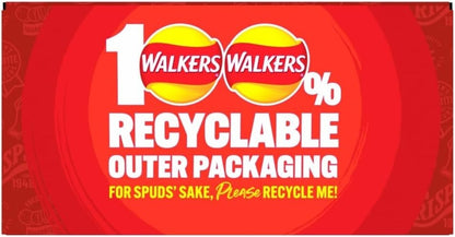 Walkers Cheese and Onion Crisps 32.5g x 32 Full Case of British Classic Snack