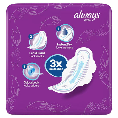 Always Ultra Night Long  Normal Sanitary Towels Pads With Wings 36 40 48 56 Pack