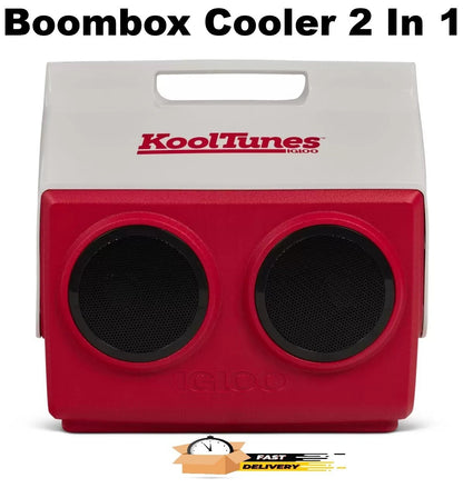 Igloo 2 in 1 KoolTunes Retro Look Boombox 13 Litre Cooler With Twin Speakers