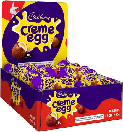 Cadbury Milk Chocolate Creme Eggs Bulk Pack Perfect for Easter Egg Hunts 40gx 48