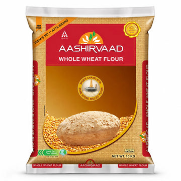Aashirvaad Chakki Atta 10kg, Whole Wheat Flour, Shudh Chakki Atta Stone Milled