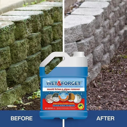 Wet & Forget 5L Outdoor Cleaner | Mould Algae Lichen Remover No Scrub Biocide UK