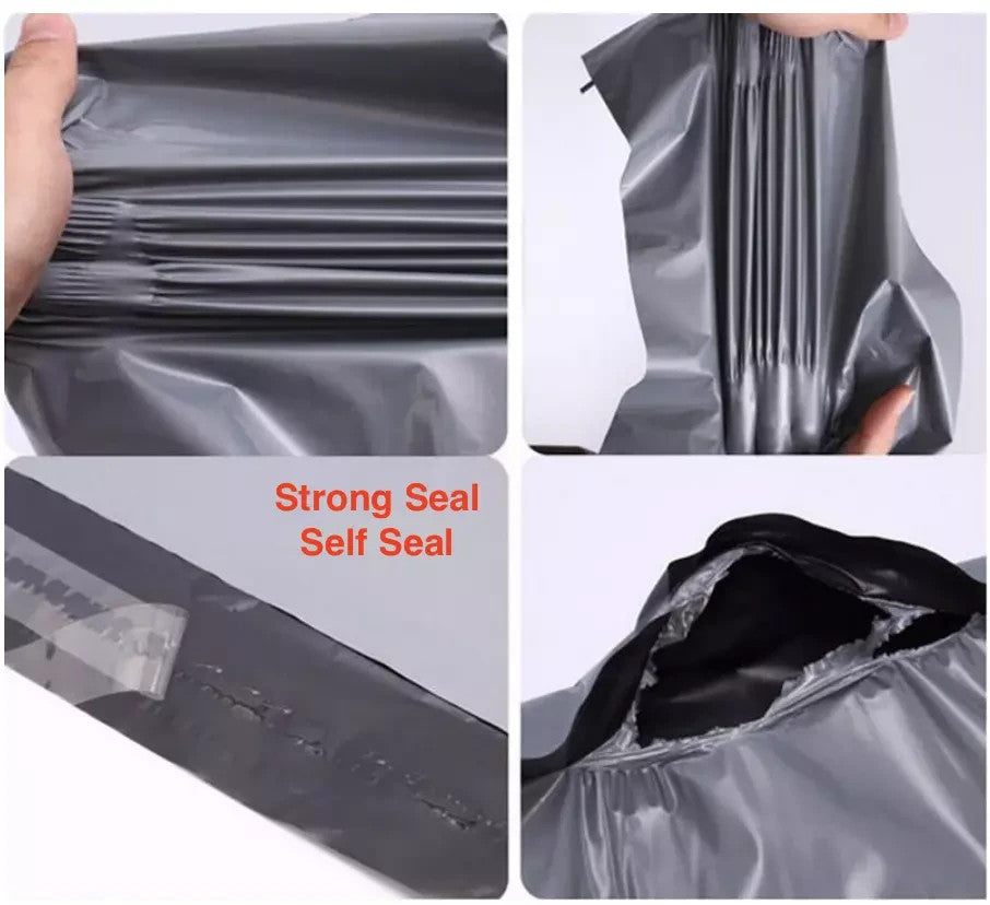 Grey Strong Mailing Postal Bags Self Seal All Sizes Fast UK Delivery Packaging