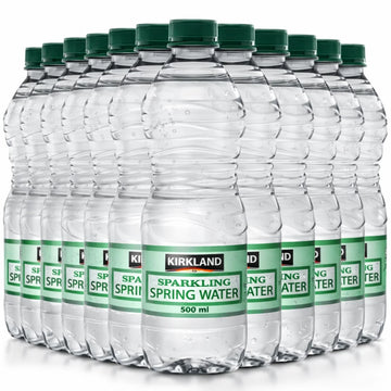 Kirkland Signature Sparkling Spring Water 40 x 500ml Bottles 20L Pack