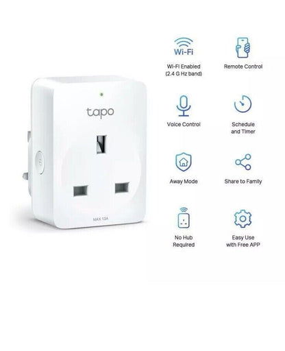 TP Link Tapo Outlet Works With Google Amazon Alexa Mini Smart Wi-Fi Socket 4 Pcs